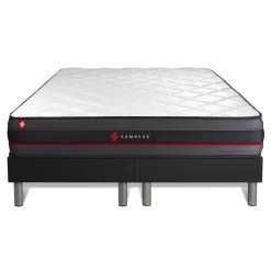 Ensemble double sommier matelas a memoire de forme REGEN