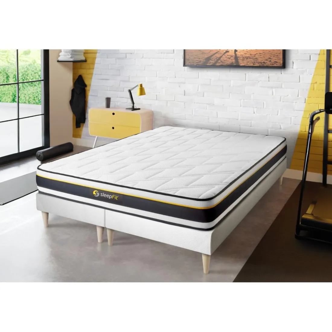 Ensemble double sommier matelas SOFT