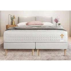 Ensemble Le Vingt-Huit double sommiers Blanc