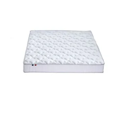 Ensemble Matelas 100% latex 3 zones NUDE et Sommier Blanc
