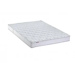 Ensemble Matelas 100% latex 3 zones NUDE et Sommier Blanc