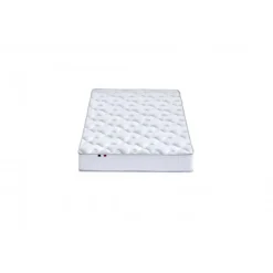 Ensemble Matelas 100% latex 3 zones NUDE et Sommier Blanc