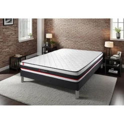 Ensemble matelas FORM sommier kit noir