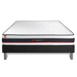 Ensemble matelas FORM sommier kit noir