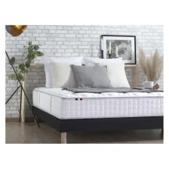 Ensemble Matelas Ressorts 7 zones COSMA + Sommier - Made in France - Sommier Noir