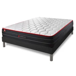 Ensemble sommier et matelas BOOST ressorts ensaches et memoire de forme