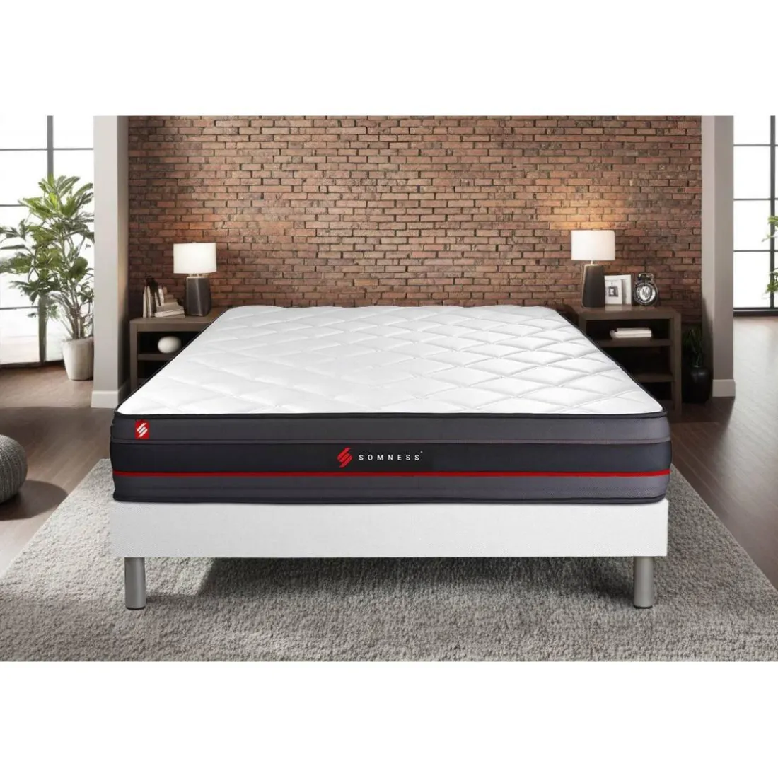 Ensemble sommier matelas REGEN a memoire de forme