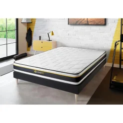 Ensemble sommier matelas SOFT Blanc