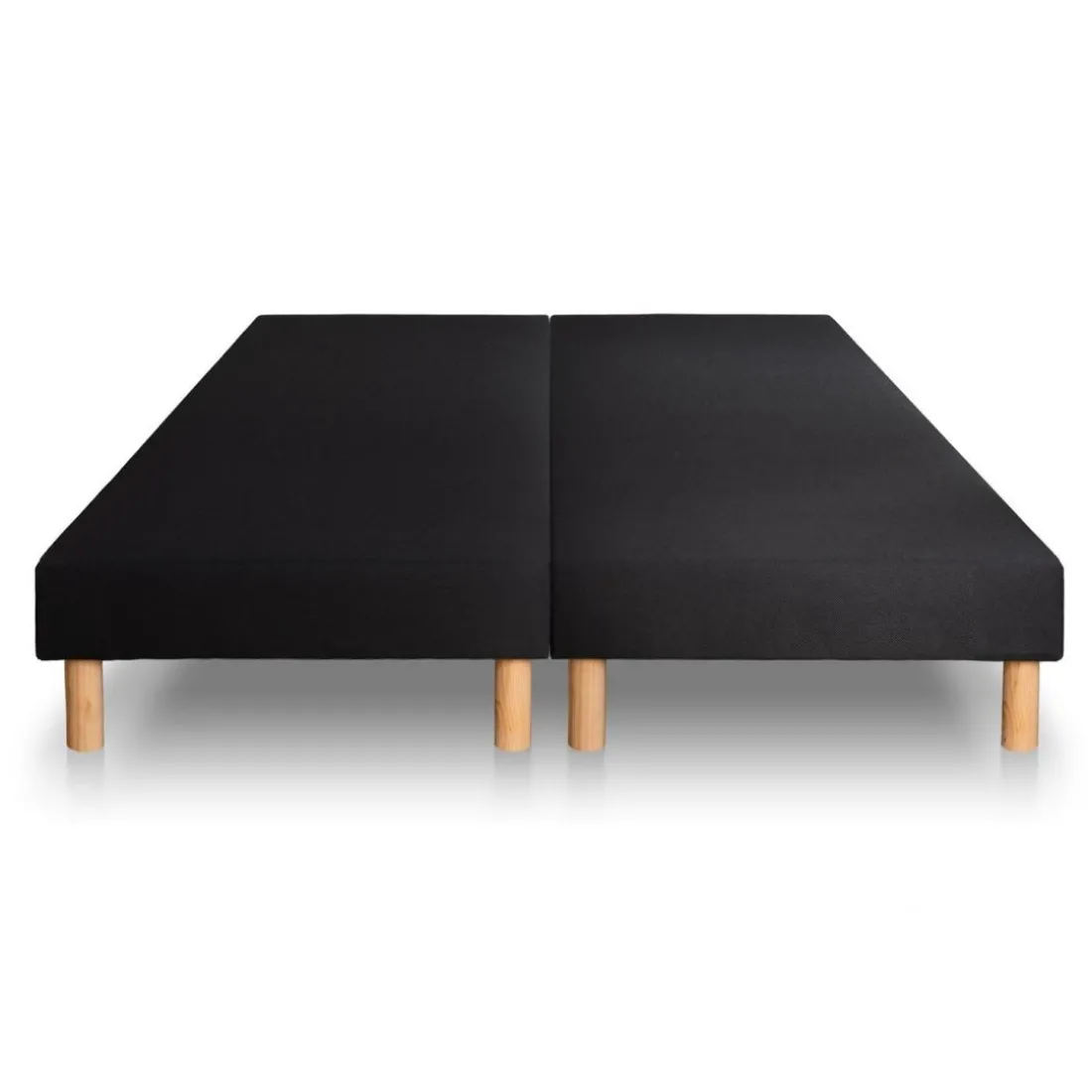 Ensemble Suite Ressorts ensaches, memoire de forme 5 zones double sommier noir