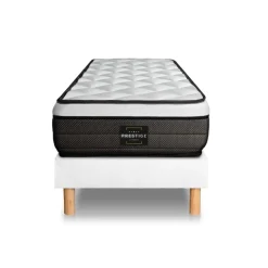 Ensemble Suite Ressorts ensaches, memoire de forme 5 zones Blanc