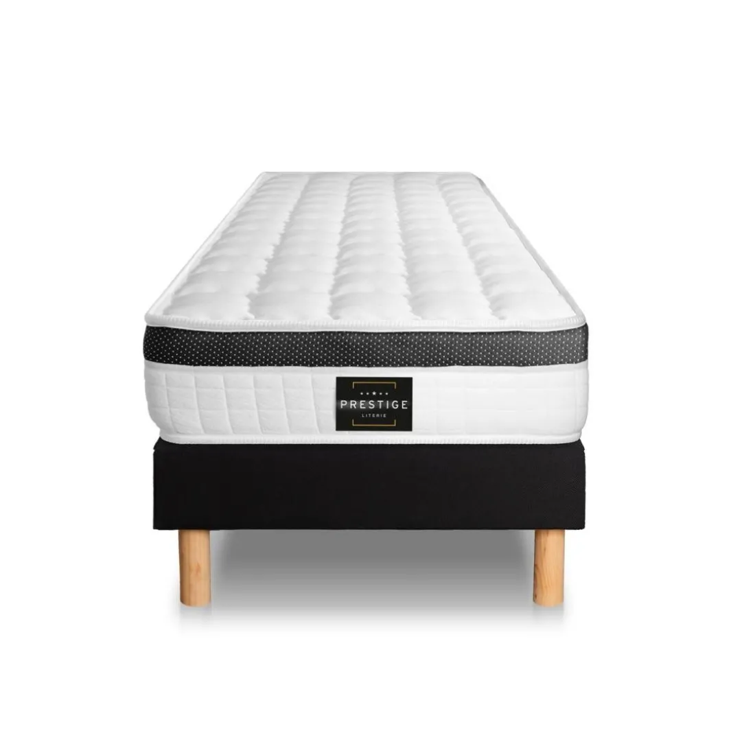 Ensemble Superieur Memoire de forme 3 zones sommier noir