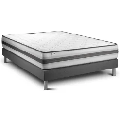 Ensemble VITALPOWER RECOVER sommier Kit gris