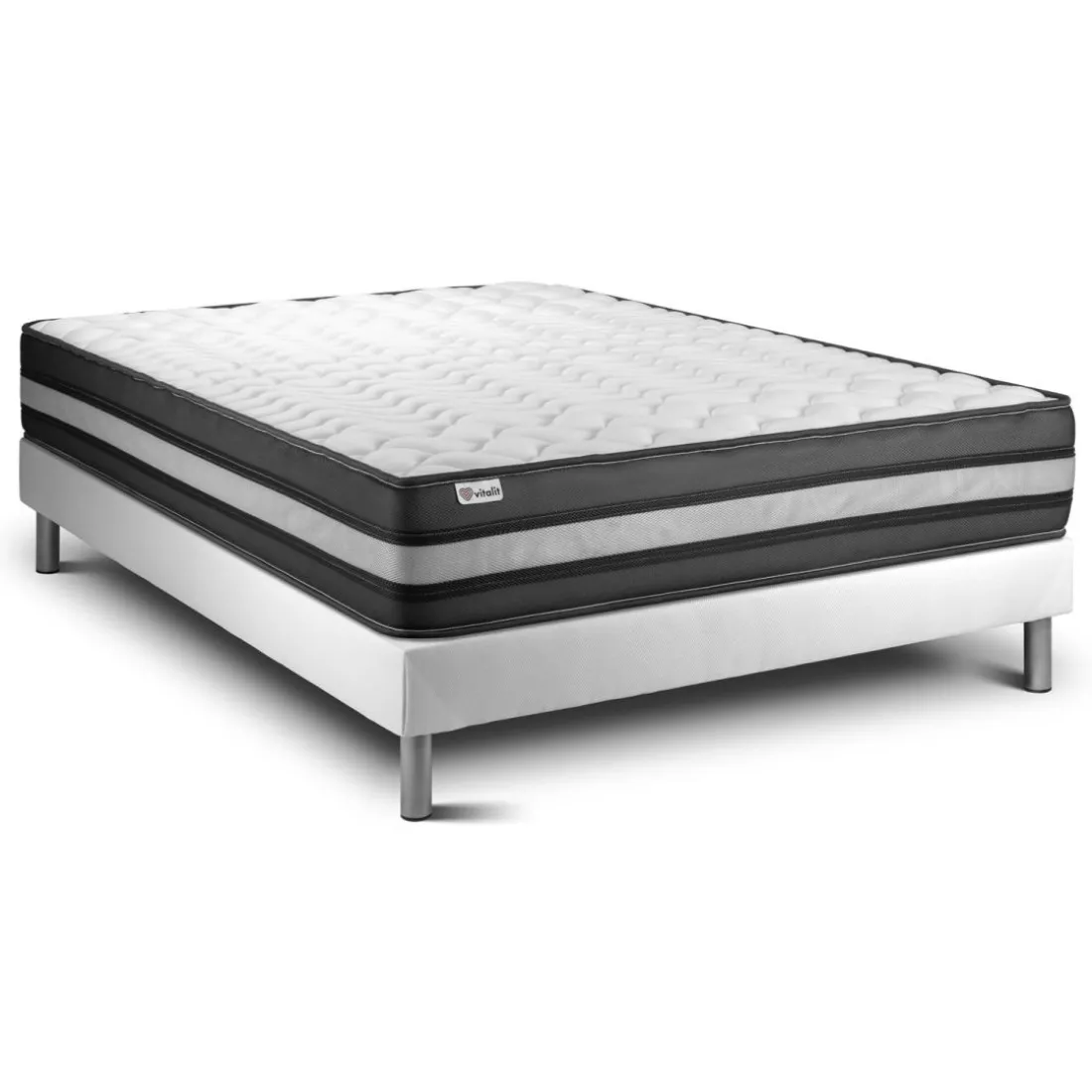 Ensemble VITALPOWER ZEN sommier Kit blanc