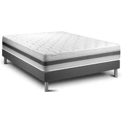 Ensemble VITALSPRING RECOVER sommier Kit gris