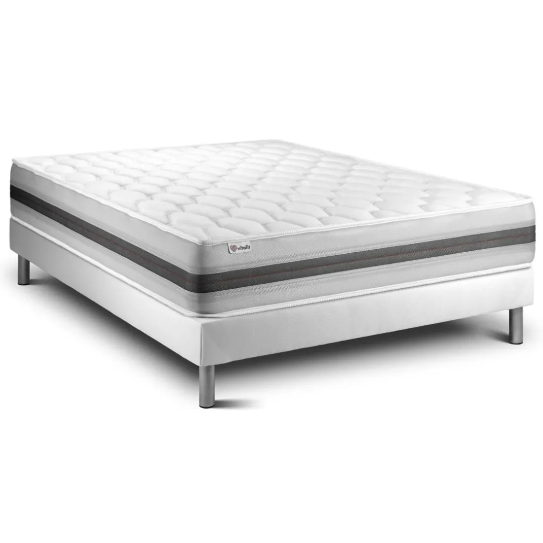 Ensemble VITALSPRING RECOVER sommier Kit blanc