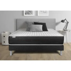 Ensemble VITALSPRING sommier Kit noir