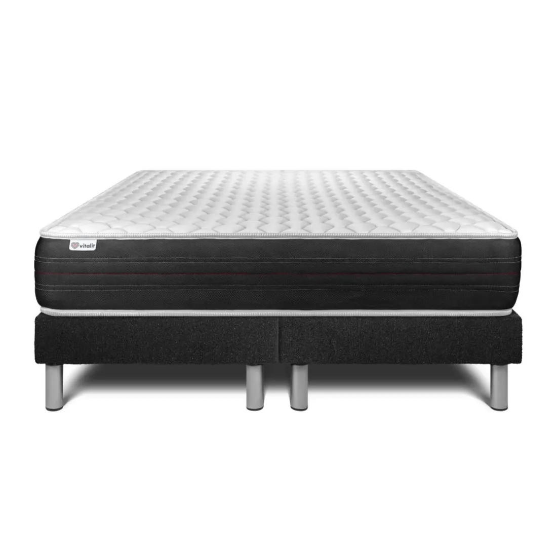 Ensembles matelas sommiers noir VITALSPRING