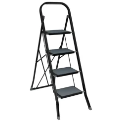 Escabeau 4 marches pliable en métal