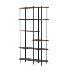 Etagere de 6 niveaux en métal et en bois Style Industriel