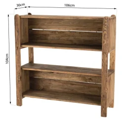 Etagère ANDRIAN 3 Niveaux Bois Pin Recyclé