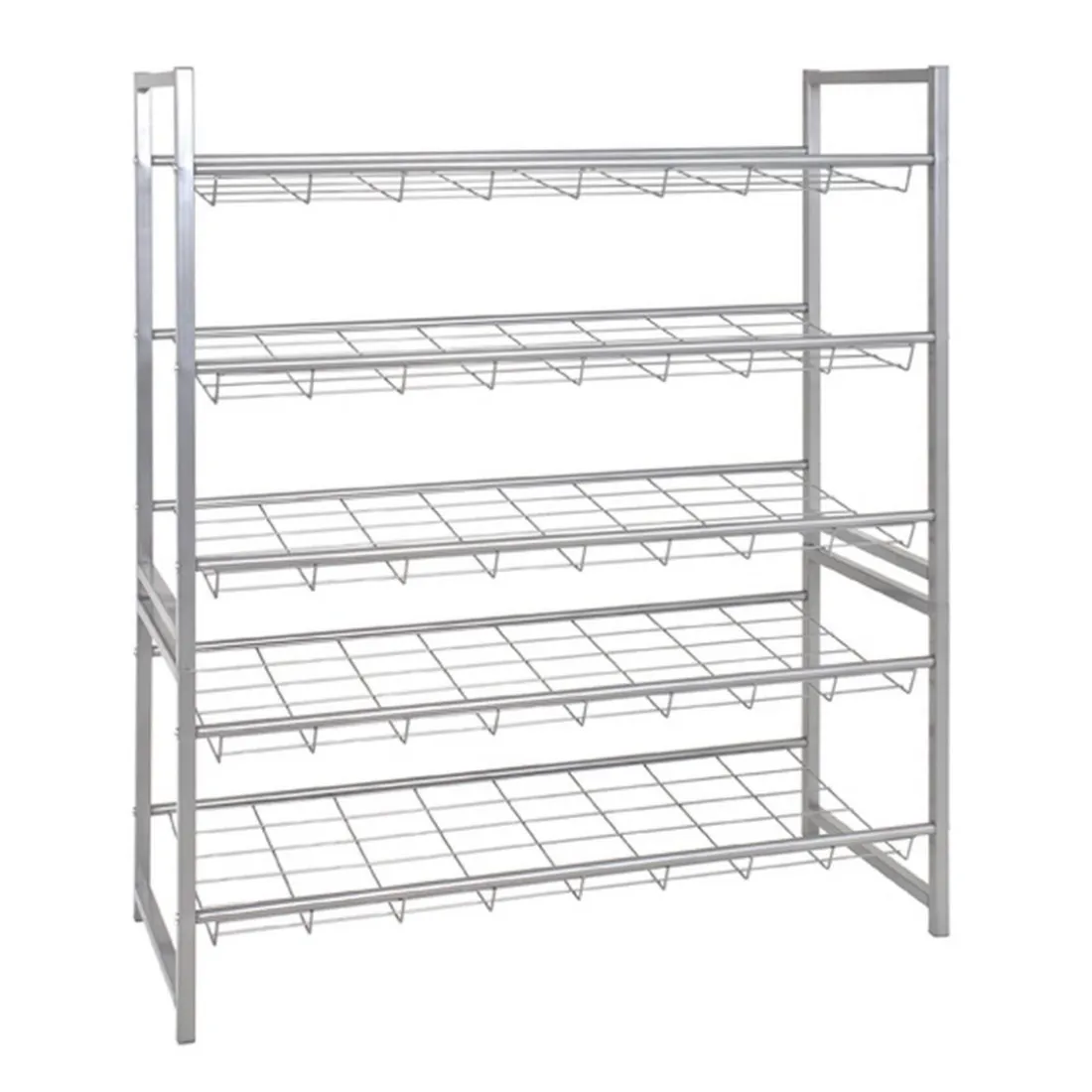 Etagère chaussures 2 grilles en acier