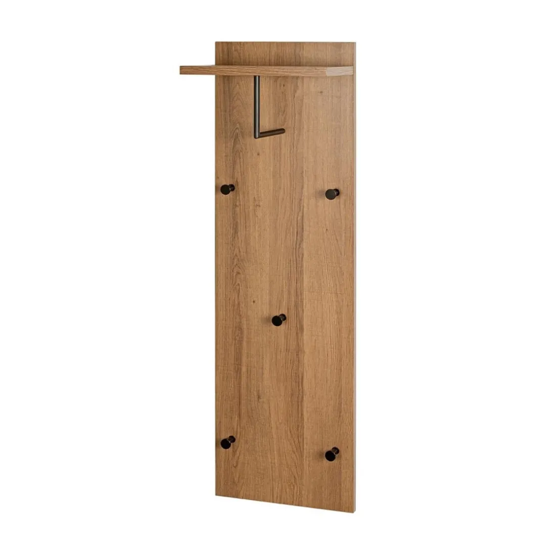 Etagère murale 5 crochets métalliques