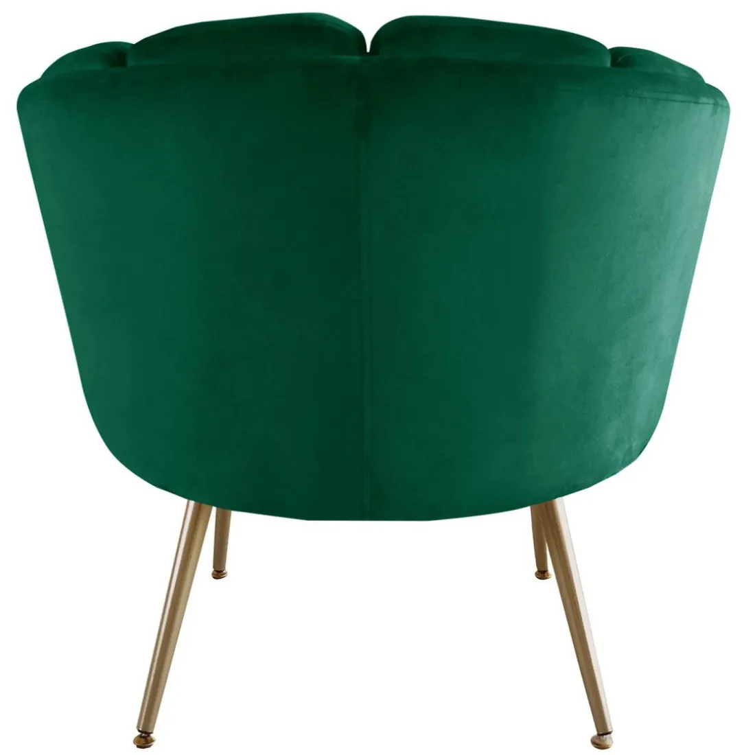 Fauteuil arrondi Velours Vert COKILL