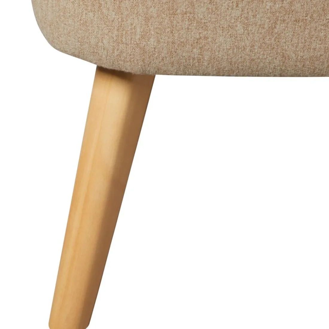 Fauteuil bois Naova beige