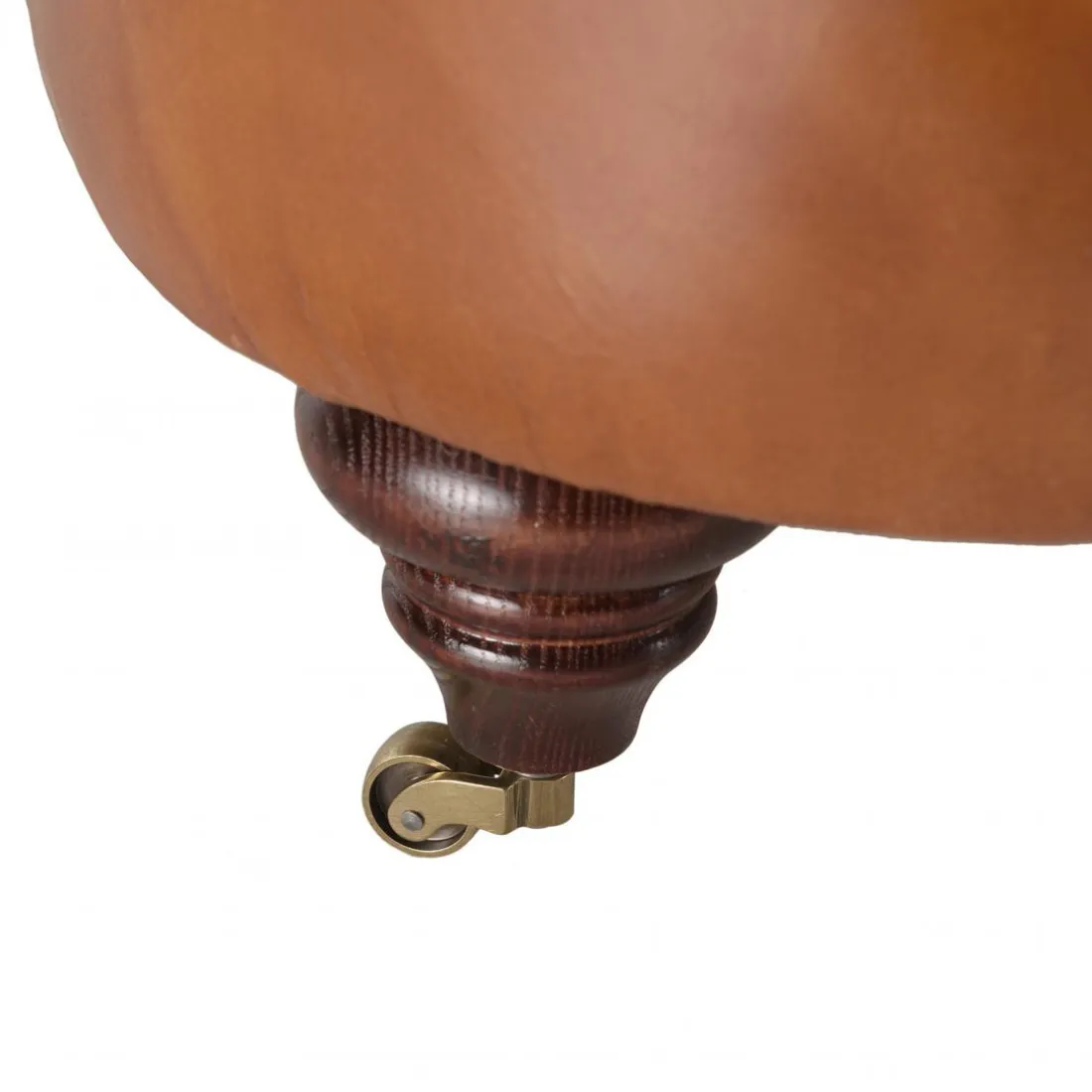 Fauteuil chesterfield 1 place vintage cuir GASTON