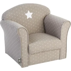 Fauteuil classique taupe