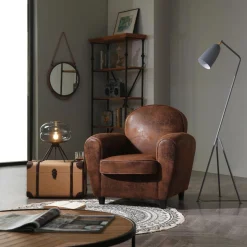 Fauteuil Club Marron