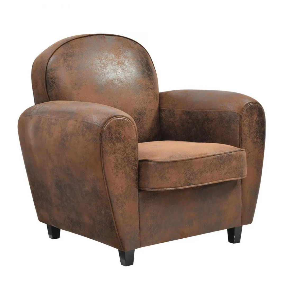 Fauteuil Club Marron