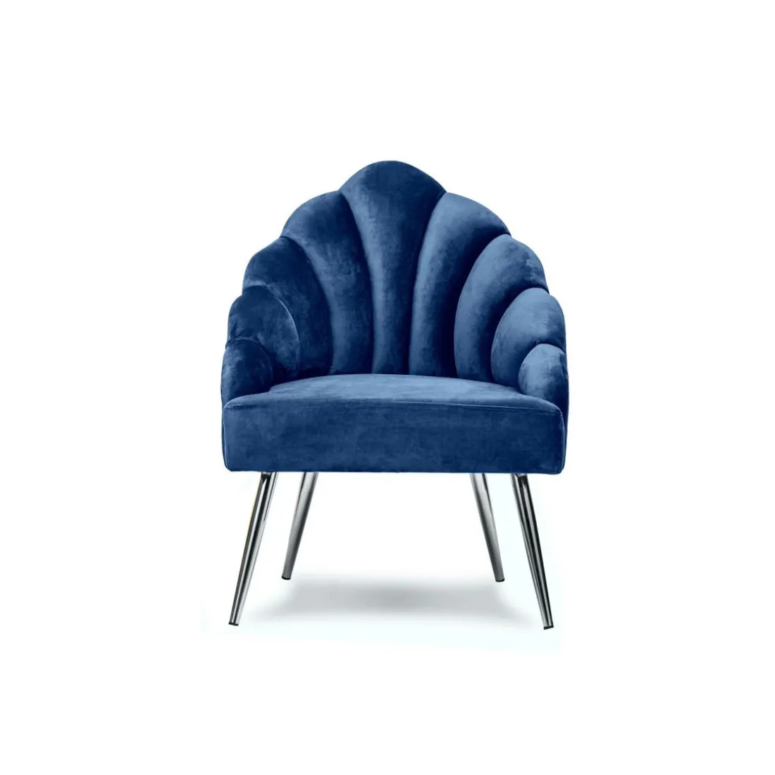 Fauteuil de salon en Métal Bleu Design