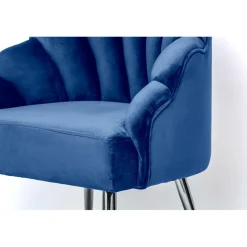 Fauteuil de salon en Métal Bleu Design