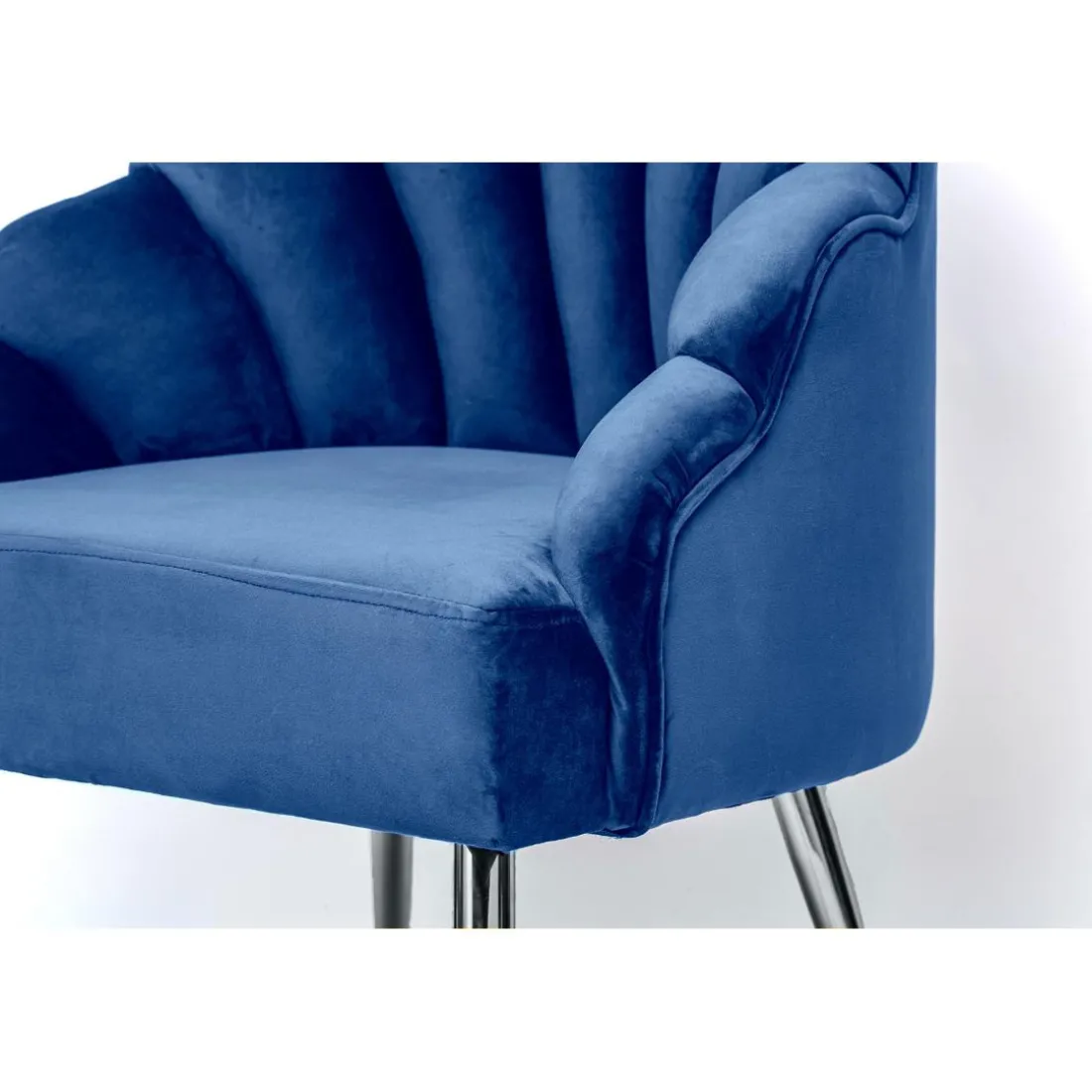 Fauteuil de salon en Métal Bleu Design