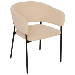Fauteuil de table beige Solea