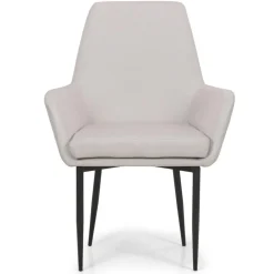Fauteuil Design Tissu Beige ERI