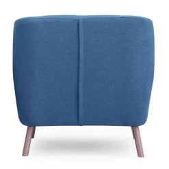 Fauteuil Design Tissu Bleu SUSON