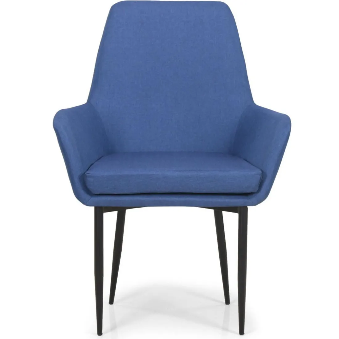 Fauteuil Design Tissu Bleu Fonce ERI