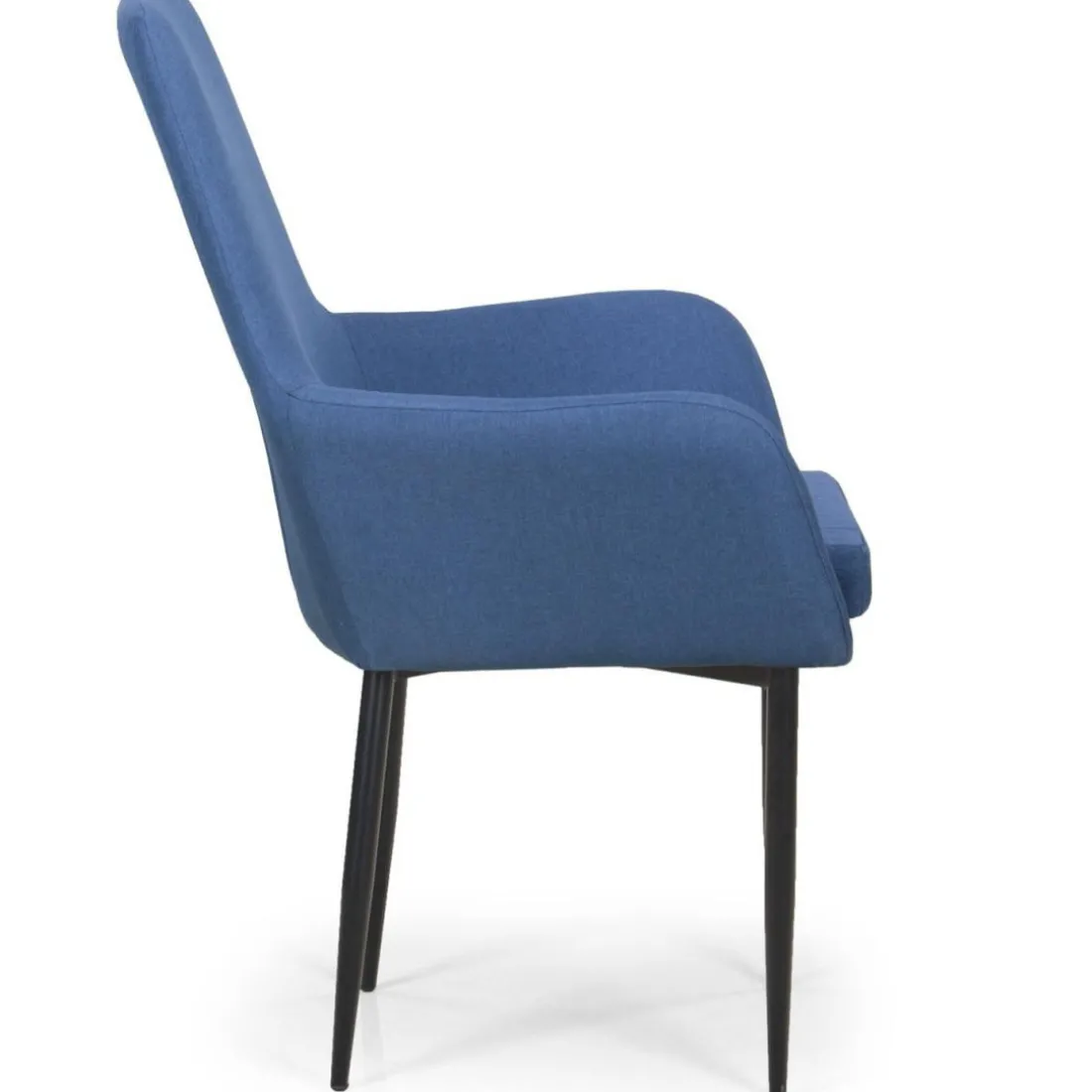 Fauteuil Design Tissu Bleu Fonce ERI