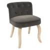 Fauteuil ELEONOR Velours Gris