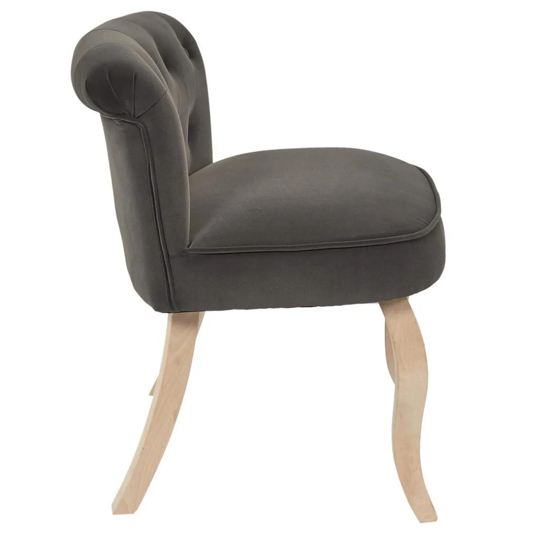 Fauteuil ELEONOR Velours Gris