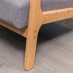 Fauteuil en bois massif Gris