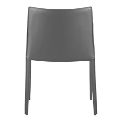 Fauteuil en cuir gris