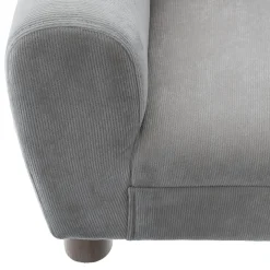 Fauteuil enfant forme animal oreilles chat, gris clair