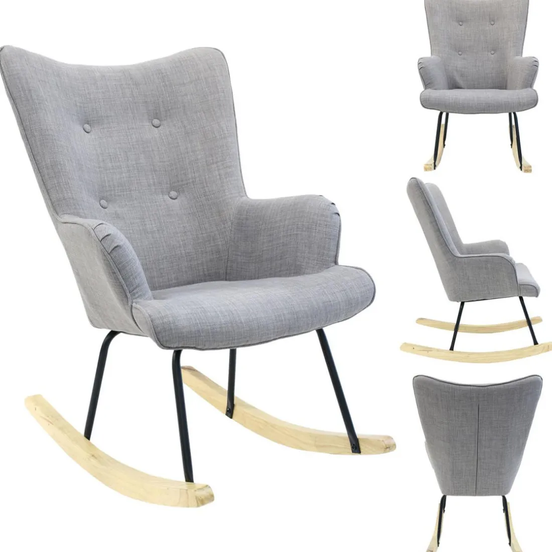 Fauteuil HELSINKI à Bascule Gris