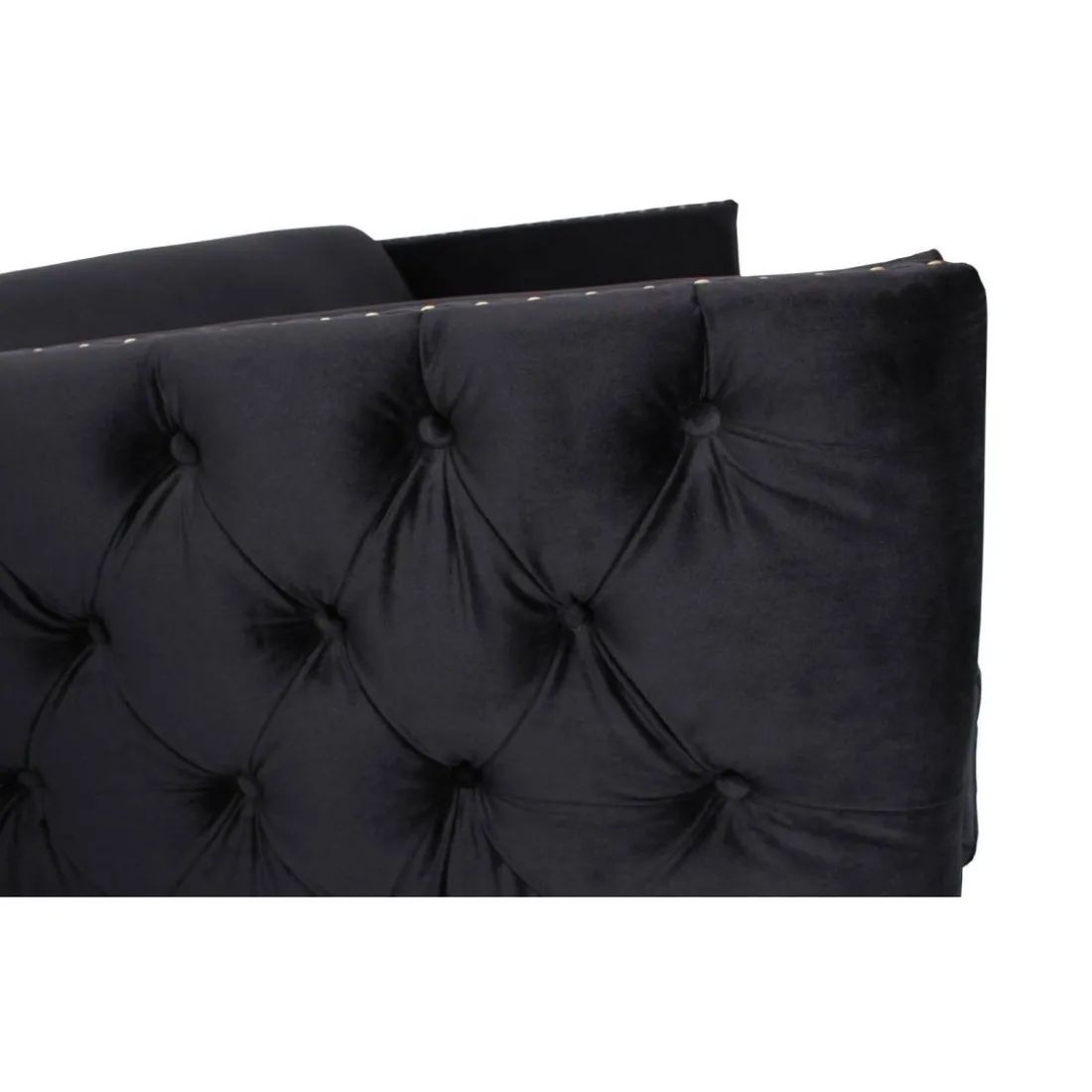 Fauteuil Joshua Velours Noir