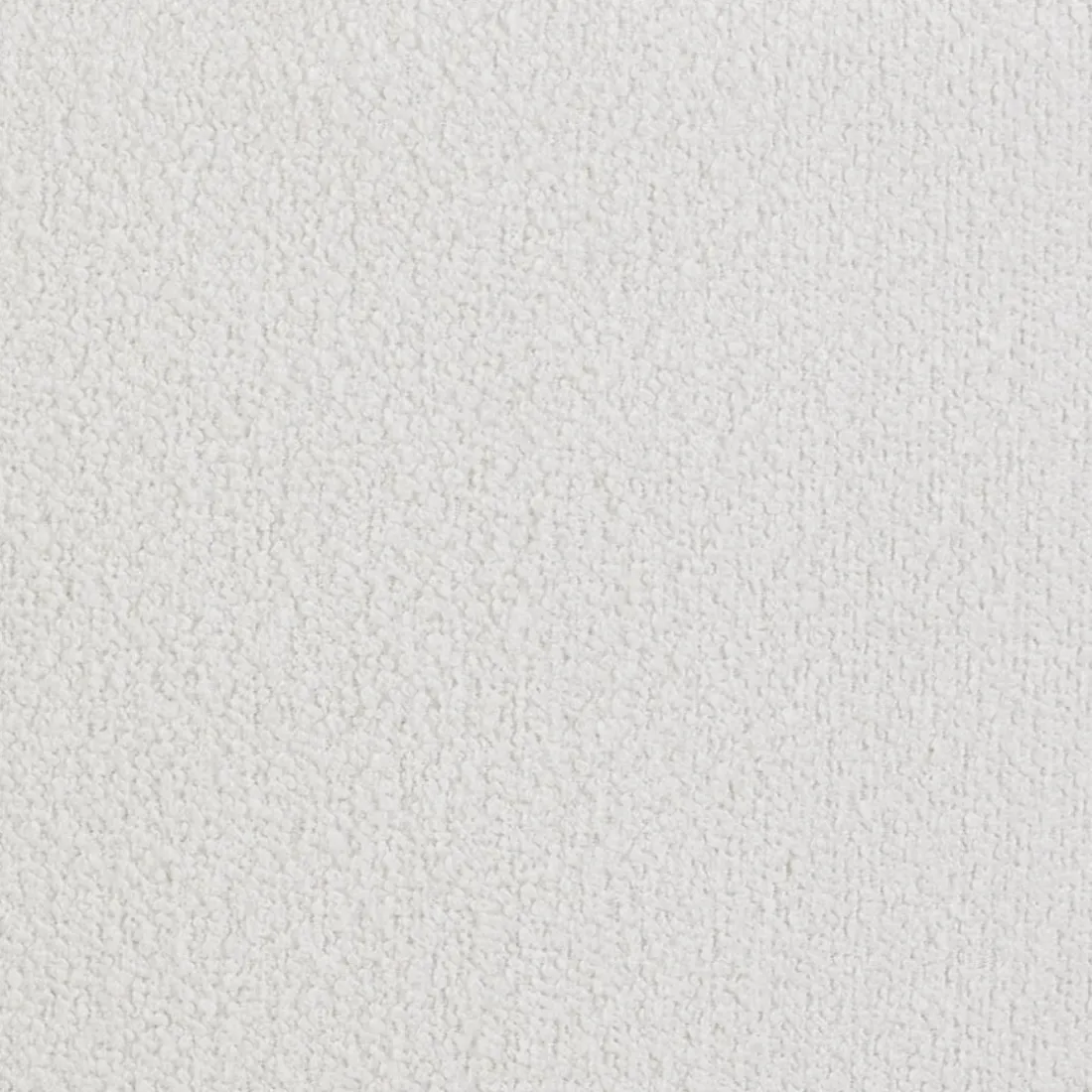 Fauteuil lounge 'NORVEGIA' en tissu bouclé blanc et métal noir