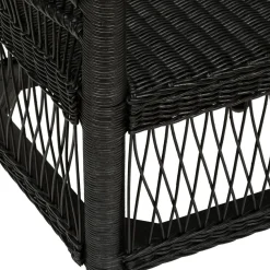 Fauteuil malawi noir MALEVIO