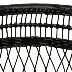 Fauteuil malawi noir MALEVIO